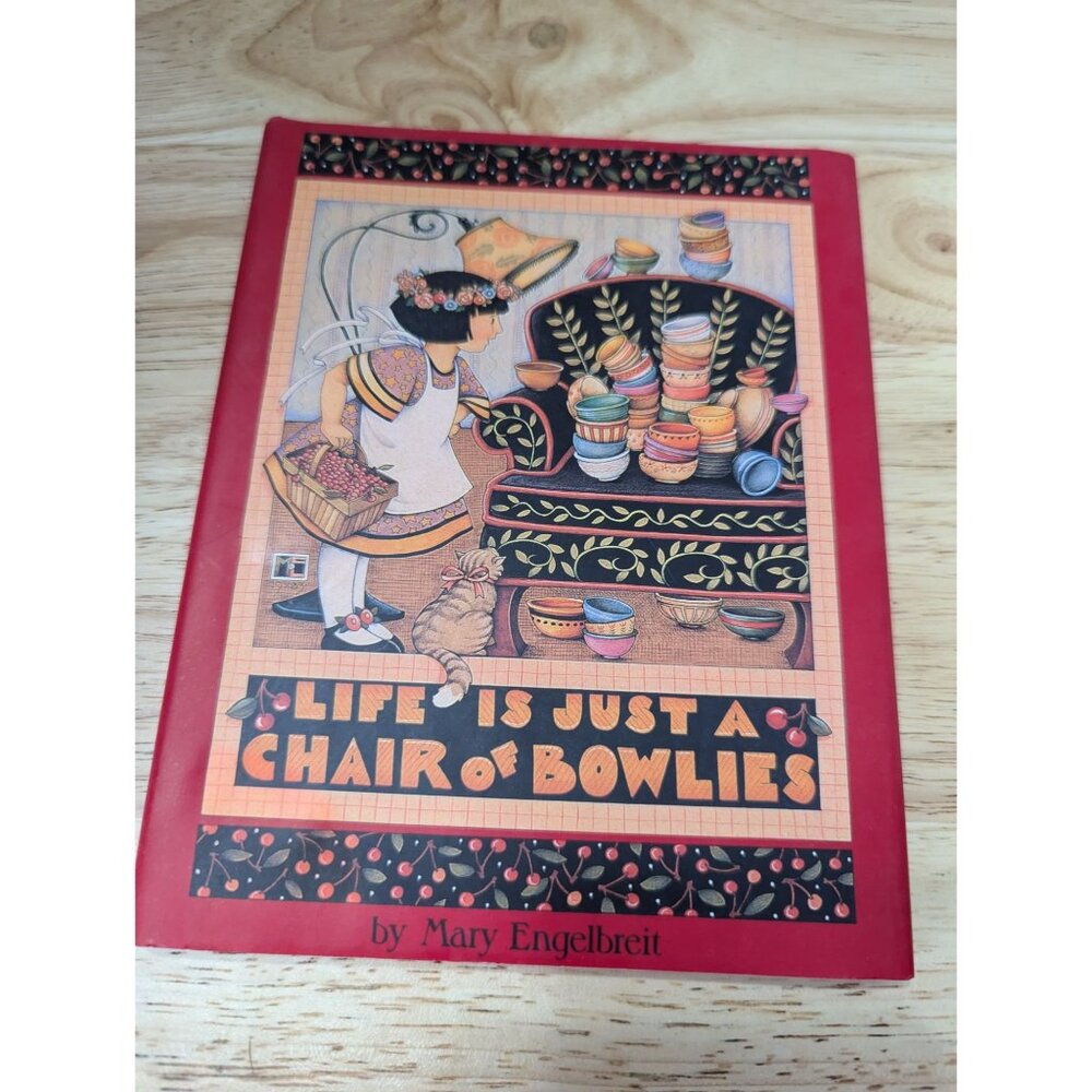 Mary Engelbreit HC Book & pencil desk mug Life is a just a Chair of Bowlies READ - Picture 6 of 11